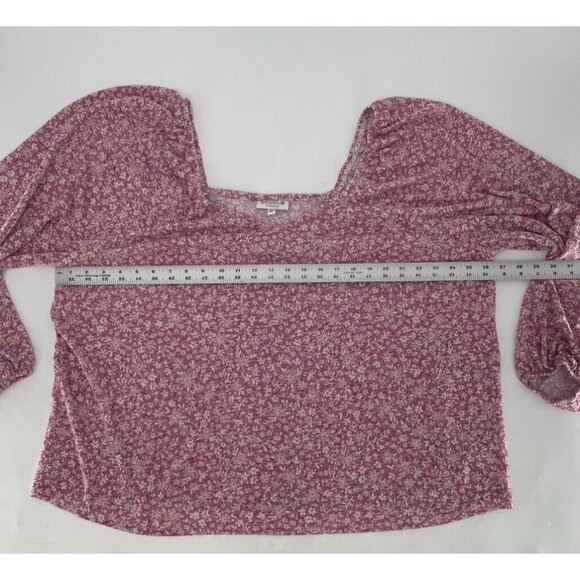 Studio B By Bobeau Plus Size Floral Puff Sleeve Blouse Size 3x Boho Peasant‎ - Picture 9 of 9